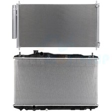 Aluminum Radiator & AC Condenser Cooling Assembly Kit for 2012-2015 Honda Civic
