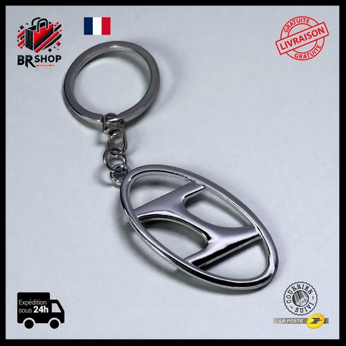 Porte clé hyundai métal - porte, logo