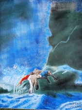 PEINTURE TECHNIQUE MIXTE SUR