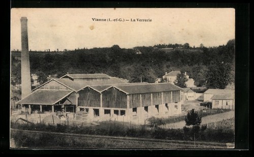 Cpa vianne verrerie - la,