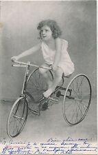 POSTCARD / POSTCARD / FANTASY / CHILD ON BICYCLE / TRICYCLE 