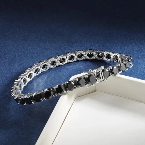 Bracelet tennis diamant noir - , 9