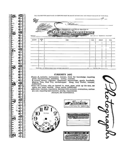 Tim holtz cling stamps - tim,