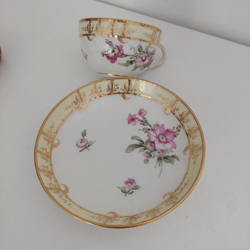 Kpm porcelain cup and - kpm, saucer