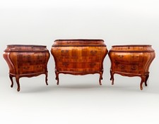 Lovely Commode And Matching Set Of Side Bed Table Venetian 1950’s