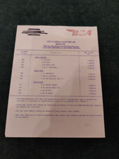 moto BSA  tarif 1965  prospectus brochure catalogue dépliant catalog