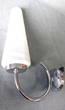 Applique chromé, tulipe en