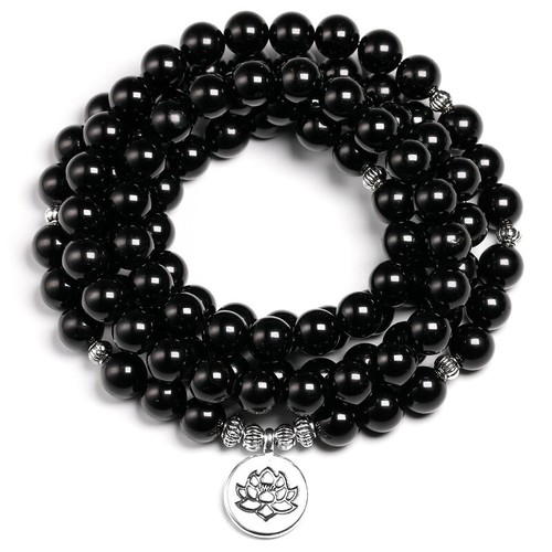 Collier perles 8mm - de,