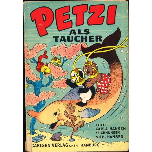 Petzi als taucher - petzi,