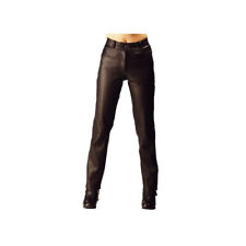 Pantalon jeans cuir femme