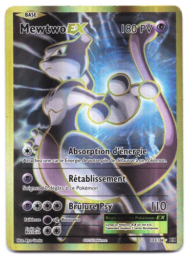 Carte pokémon mewtwo - carte, ex