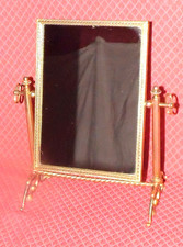 miroir psyché ancien sur pied en bronze doré