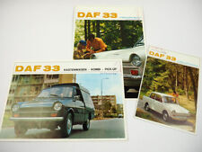 DAF 33 car box car station wagon pickup 3x brochure 1967