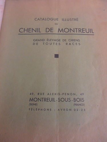 Catalogue sur chenil - sur, le
