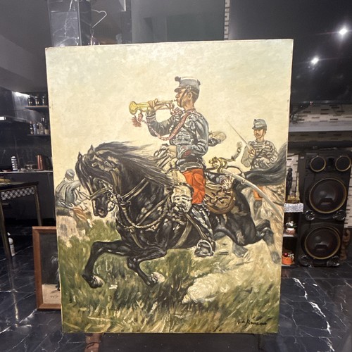 Peinture sur toile scène