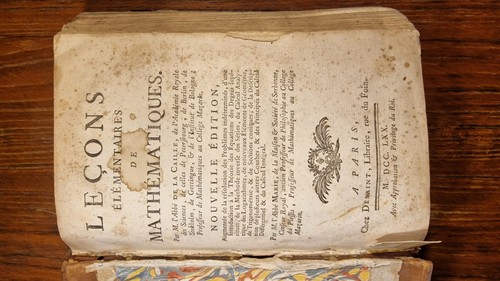 Livre ancien 1760 - –, leçons