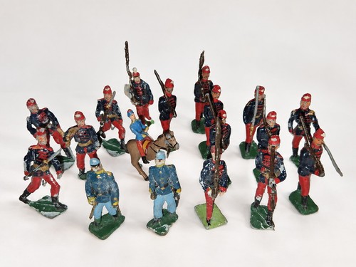 Lot soldats plomb anciens - de,