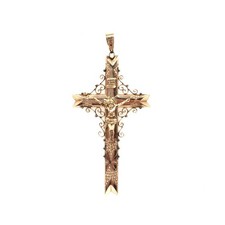 Pendentif croix en or 14