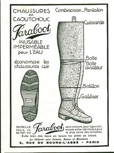 Publicité ancienne chaussures