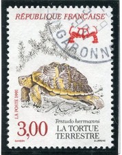 STAMP / TIMBRE FRANCE OBLITERE N° 2722 TORTUE TERRESTRE 