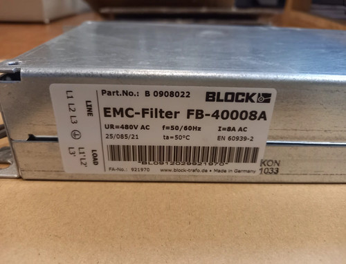 Outlet filtre emc rfi 400v - outlet, 8a