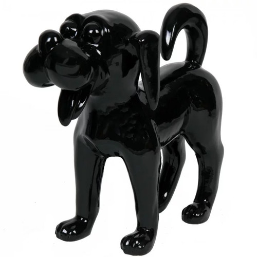 Statue résine chien funny - en,