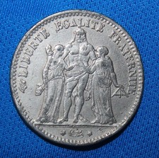 Joli Faux d'époque de 5 Francs Hercule - 1875 A