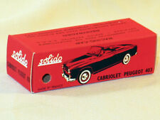 SOLIDO PEUGEOT 403 CABRIOLET BOITE REPRO REF 108