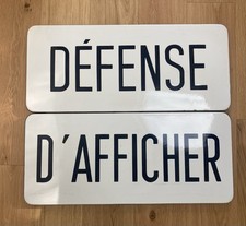 Anciennes  plaques émaillées