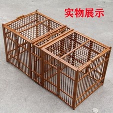 Unique hand-made bamboo collapsible folding cage for fighting birds