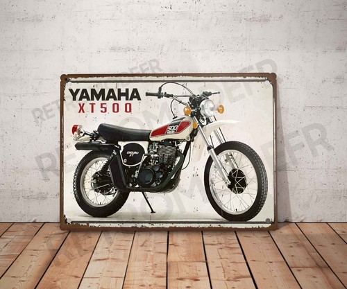 Plaque métal vintage yamaha - vintage,