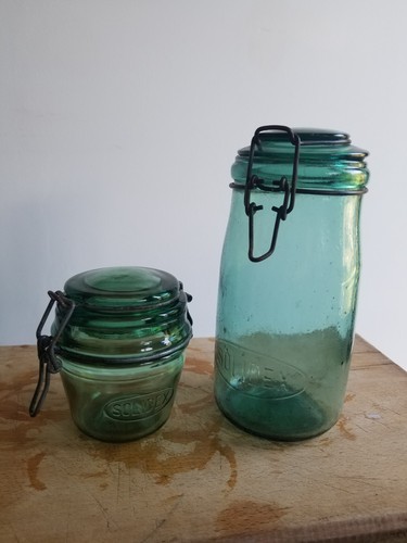 Bocaux anciens en verre - 2,