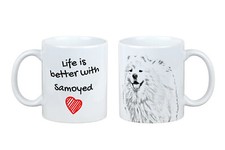 Tasse Samoyède Avec Chien, La