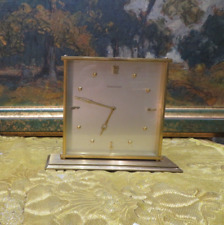 antique Jaeger lecoultre bronze office clock 50 years