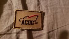TRIJICON ACOG TAN/FDE LOGO PATCH HOOK/LOOP BACKING ACOG MRO SRO RMR VCOG