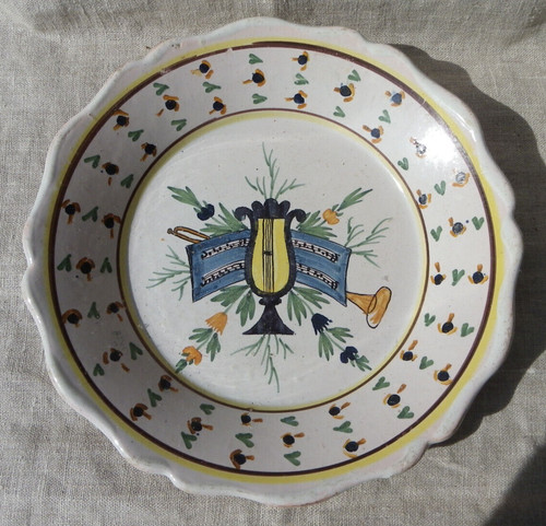 Ancienne assiette faïence - ancienne, en
