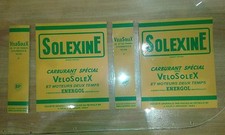 SOLEX  AUTOCOLLANT  POUR BIDON SOLEXINE JAUNE (en 4 piéces)