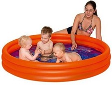 Piscine gonflable orange (3