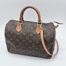 Louis Vuitton Speedy 30 M41108 SP0948 Monogram Mini Boston Bag Brown w/ Strap