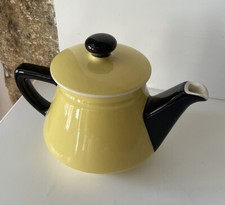 Théière Villeroy et Boch Jaune Et Noire Vintage Collection Deco Thé Café