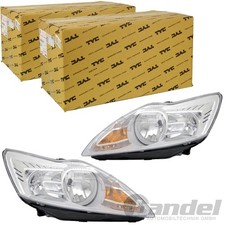 2x TYC H7/H1 Phare à Gauche + Droite Chrome pour Ford Focus II Ab 02.08 Facelift