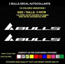 2 BULLS autocollant  Véritable decal autocollant STICKERS  IMPERMÉABLE