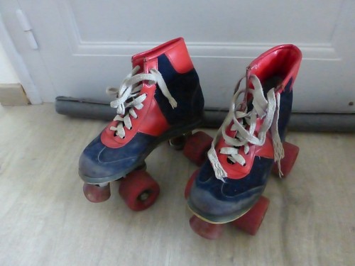 Ancien patin roulettes - ancien,