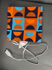 Ancien chauffe assiettes vintage tissu années 70 cuisine plat