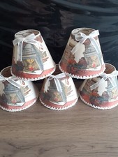 ancien lot de 5 abat jours