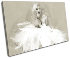 Marylin Monroe Iconic Celebrities SINGLE TOILE murale ART Photo Print