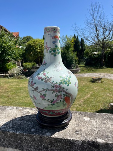 Grand vase boule porcelaine - vase, en