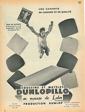 1954 ADVERTISING ADVERTISING 114 DUNLOPILLO Latex Foam Cushions & Mattresses