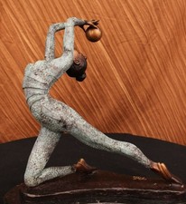 15 " Signée Bronze Statue
