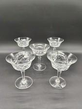 5 coupes à champagne cristal
